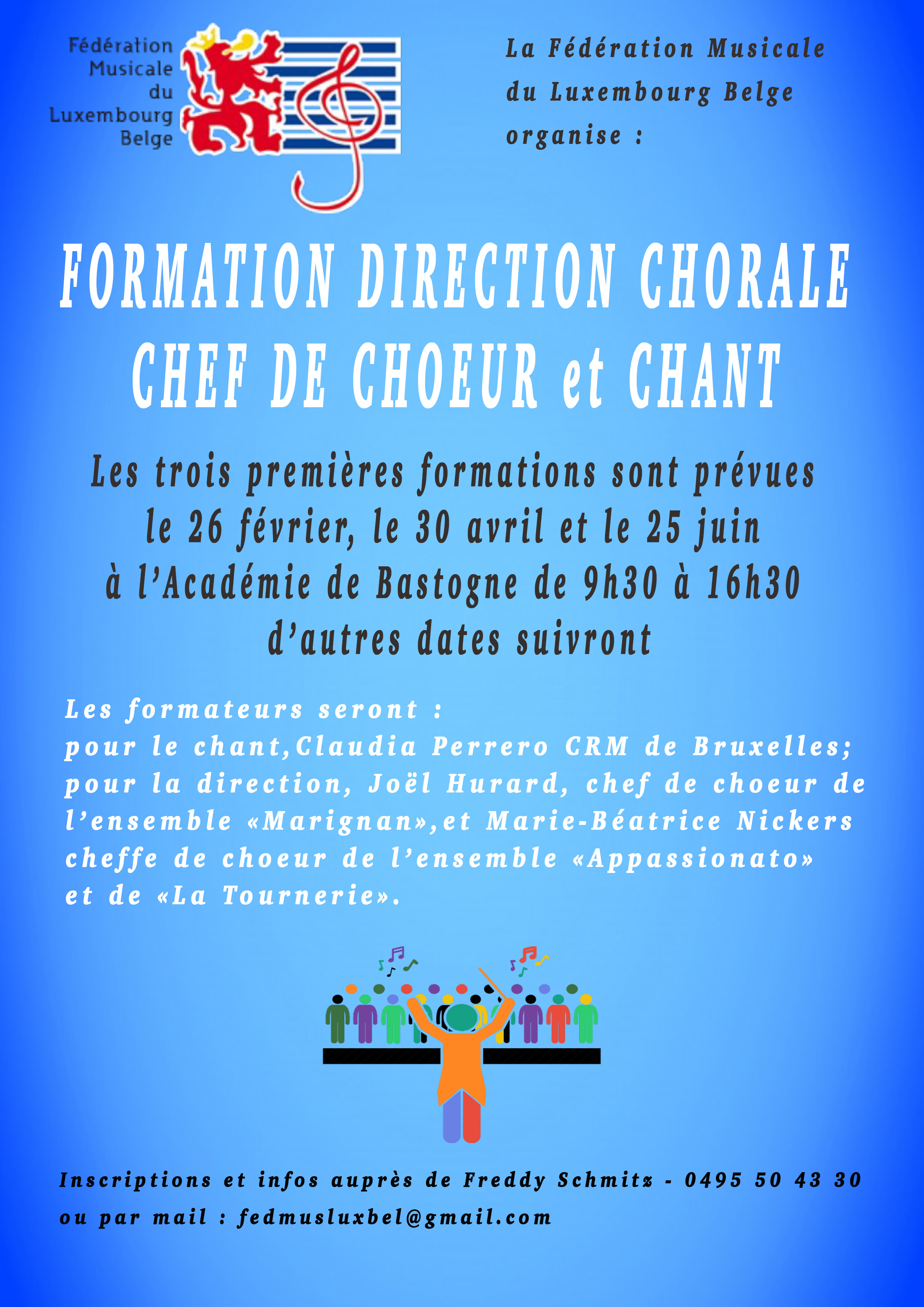 Formation direction chorale chef de choeur et chant