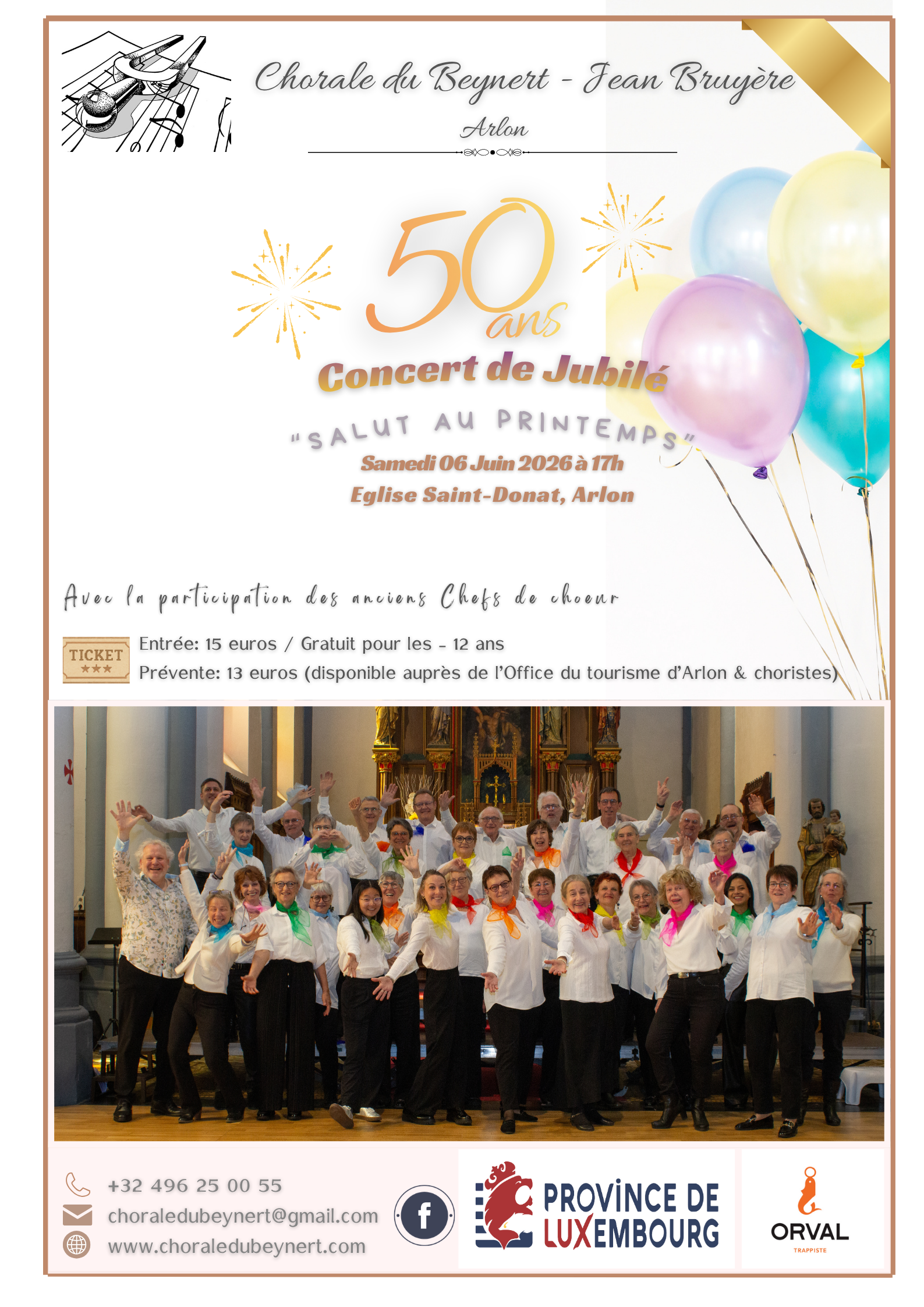 Concert de jubil 50 ans