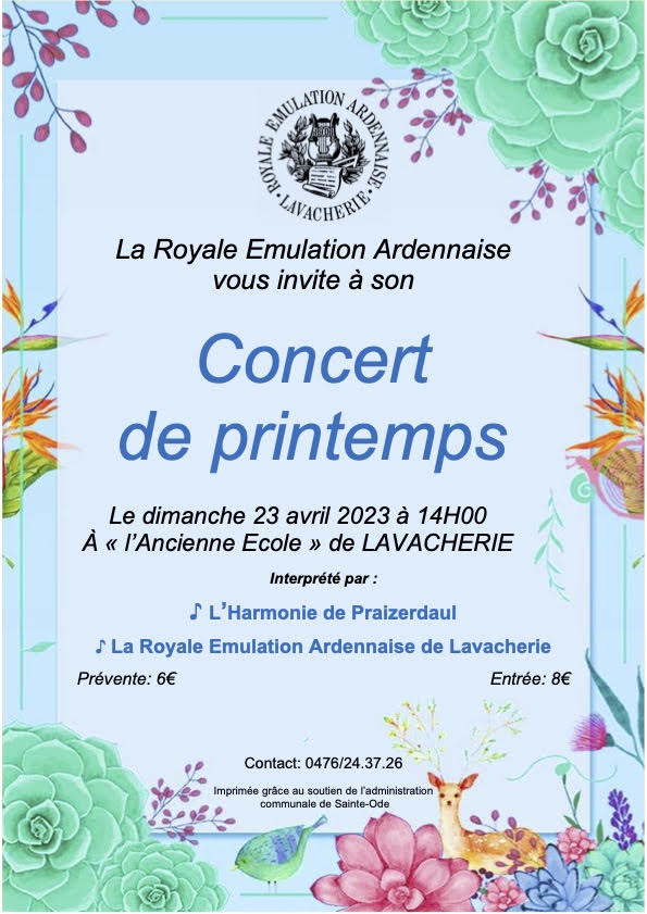Concert de printemps 2023