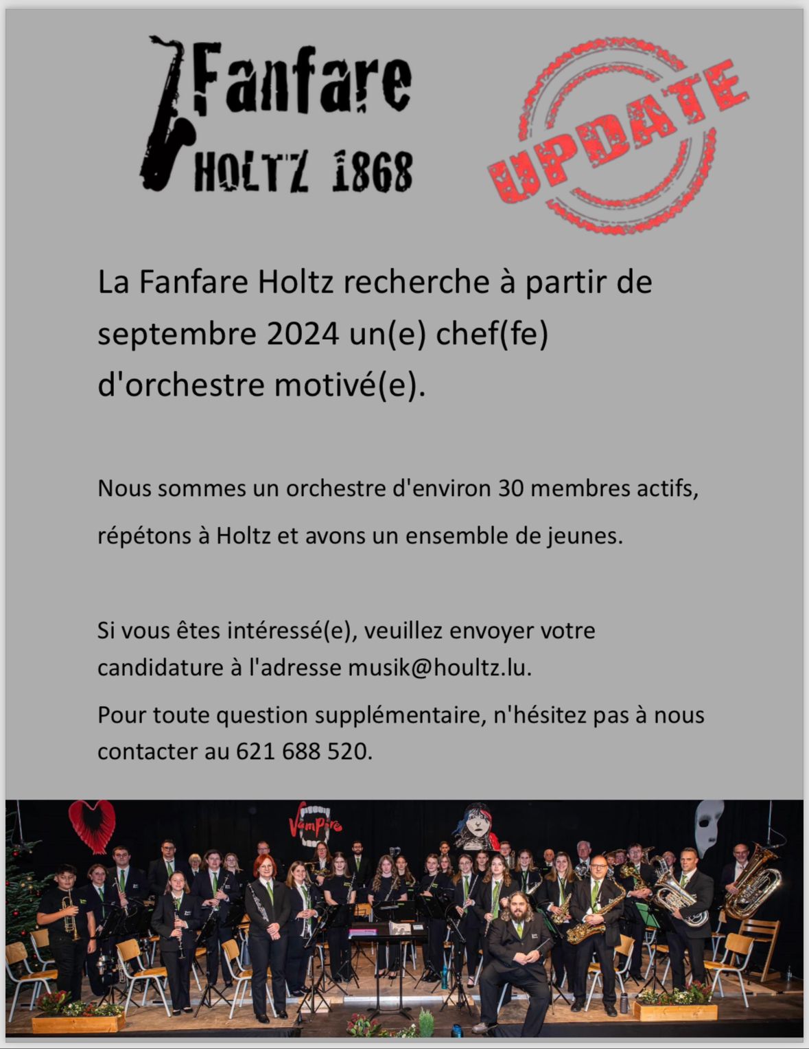 Affiche Fanfare Holtz 05 2024
